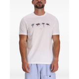 Paul Smith Edelweiss-print T-shirt In White