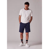 Paul Smith Garment-Dyed Stretch Pima-Cotton Shorts Dark Navy