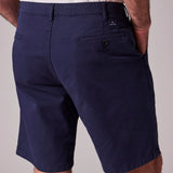 Paul Smith Garment-Dyed Stretch Pima-Cotton Shorts Dark Navy