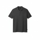 Paul Smith Jacquard Cotton Zip Polo Shirt In Dark Grey