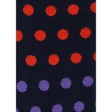 Paul Smith Kingston Polka Cotton-Blend Socks In Navy