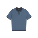 Paul Smith Knit Polo In Blue