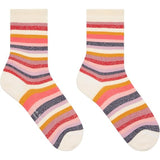 Paul Smith Lurex Glitter Swirl Socks In White