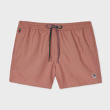 Paul Smith Zebra Logo Swim Shorts In Mauve