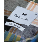Paul Smith Men's Cotton-Blend Check Shirt In Blue