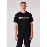 Paul Smith Men's 'Skulls' Print T-Shirt In Black