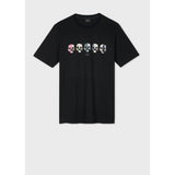Paul Smith Men's 'Skulls' Print T-Shirt In Black