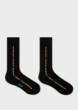 Paul Smith Men's Vittore 'Signature Stripe' Socks In Black