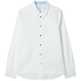 Paul Smith Mens Long Sleeve Tailored Fit Shirt In White