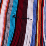 Paul Smith Merino Wool Signature Stripe Scarf In Multi