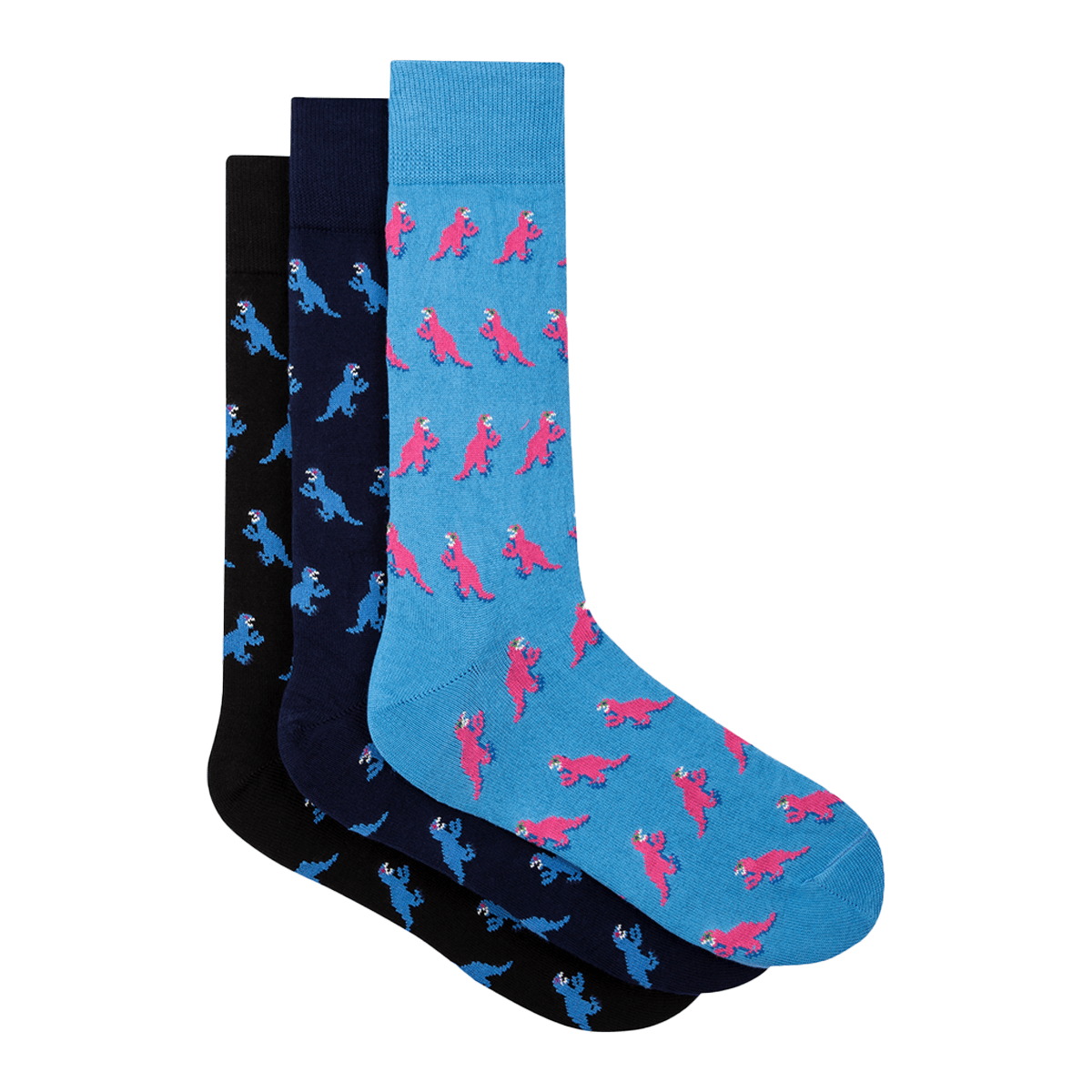 Paul Smith Multi-Coloured 'Dino' Socks Three Pack