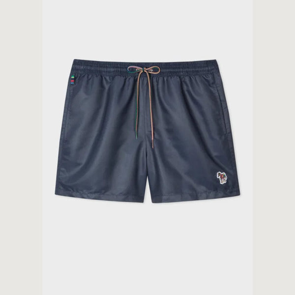 Paul Smith Zebra Logo Swim Shorts In Navy