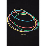 Paul Smith Organic Cotton 'Rings' T-Shirt In Black