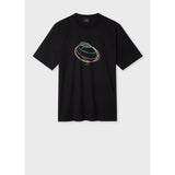 Paul Smith Organic Cotton 'Rings' T-Shirt In Black