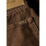 Paul Smith Organic Cotton Tapered-Fit Jeans In Brown