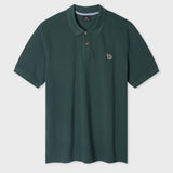 Paul Smith Organic Cotton Zebra Polo Shirt In Dark Green