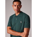 Paul Smith Organic Cotton Zebra Polo Shirt In Dark Green