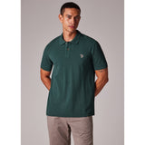 Paul Smith Organic Cotton Zebra Polo Shirt In Dark Green