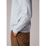 Paul Smith Organic Cotton Zip-Neck Sweatshirt In Light Blue