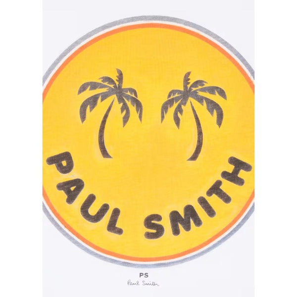 Paul Smith 'Palm Trees' Print T-Shirt In White