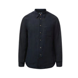 Paul Smith PS Classic Linen Shirt In Very Dark Navy