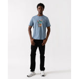 Paul Smith Regular Fit Cactus Graphic T-Shirt In Greyish Blue