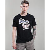 Paul Smith Regular Fit Cutout Zebra T-Shirt In Black
