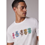 Paul Smith Regular Fit 'Robots' T-Shirt In White