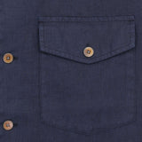 Paul Smith Regular Fit Short Sleeve Linen Shirt, Blues