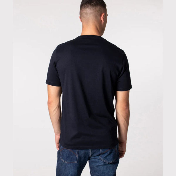 Paul Smith Regular Fit T-Shirt Stripe Skull in Very Dark Navy