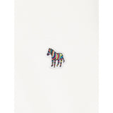 Paul Smith Regular Fit Zebra Half Zip Sweatshirt In White