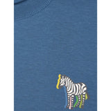 Paul Smith Regular Fit Zebra T-Shirt In Blue