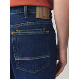 Paul Smith Relaxed Fit Blue Tapered Denim Jeans In Dark Blue