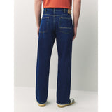 Paul Smith Relaxed Fit Blue Tapered Denim Jeans In Dark Blue