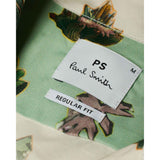 Paul Smith Short Sleeve 'Prickly Pear' Shirt In Ecru