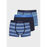 Paul Smith Signature Stripe 3 Pack Boxer In Blue