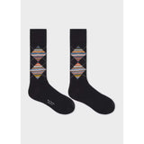 Paul Smith 'Signature Stripe' Argyle Socks In Black