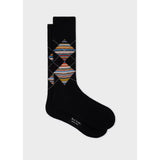 Paul Smith 'Signature Stripe' Argyle Socks In Black
