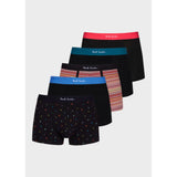 Paul Smith Signature Stripe Mixed Boxer Briefs Five Pack In Multi
