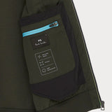 Paul Smith 'Sports Stripe' Mixed Media Gilet In Green
