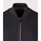 Paul Smith Sports Stripe Zip Through Sweatshirt In Black