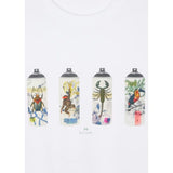 Paul Smith 'Spray Cans' Print T-Shirt In White