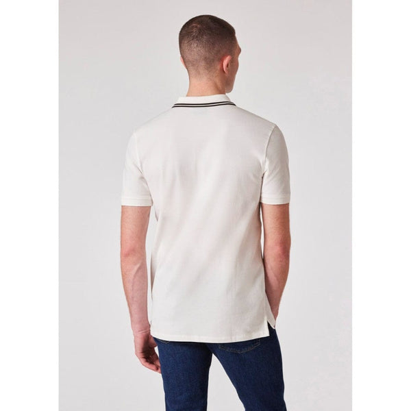 Paul Smith Stretch-Cotton 'Broad Stripe Zebra' Polo Shirt In Ecru