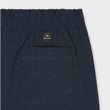 Paul Smith Stretch-Cotton Seersucker Shorts In Navy