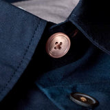 Paul Smith Sunbleached Snaps Poplin Shirt Navy
