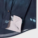 Paul Smith Sunbleached Snaps Poplin Shirt Navy