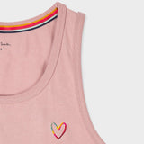 Paul Smith 'Swirl Heart' Vest Top Pink