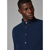 Paul Smith Tailored-Fit Cord Shirt In Navy Blue