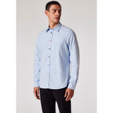 Paul Smith Tailored-Fit Organic-Cotton Multicolour Button Oxford Shirt In Sky Blue
