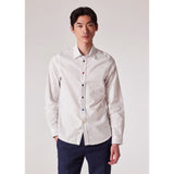 Paul Smith Tailored-Fit Organic Cotton Multicolour Button Oxford Shirt In White